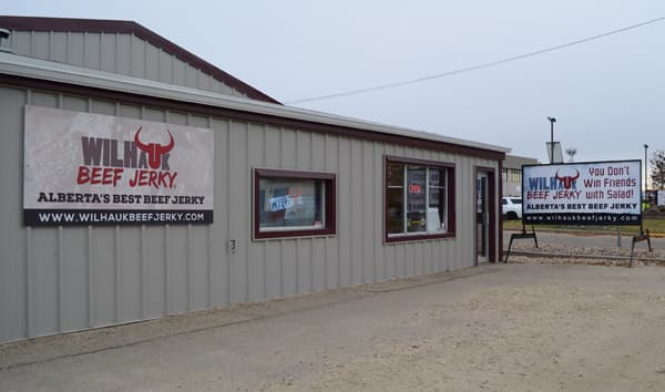 The original Wilhauk Beef Jerky building 